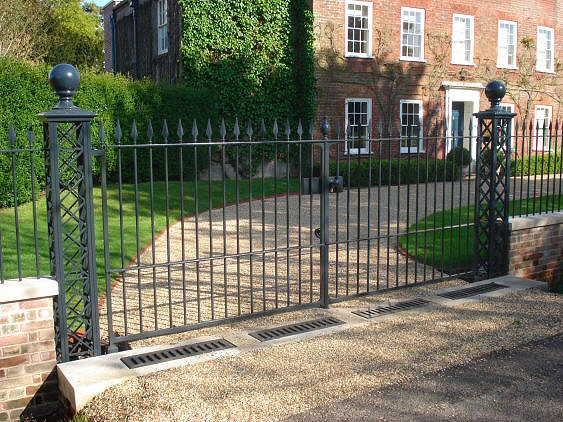 architectural image - new gates and railings